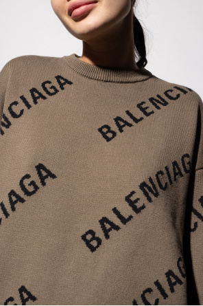 Balenciaga Logo-embroidered sweater