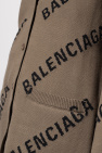 Balenciaga logo-print sweatshirt dress Black