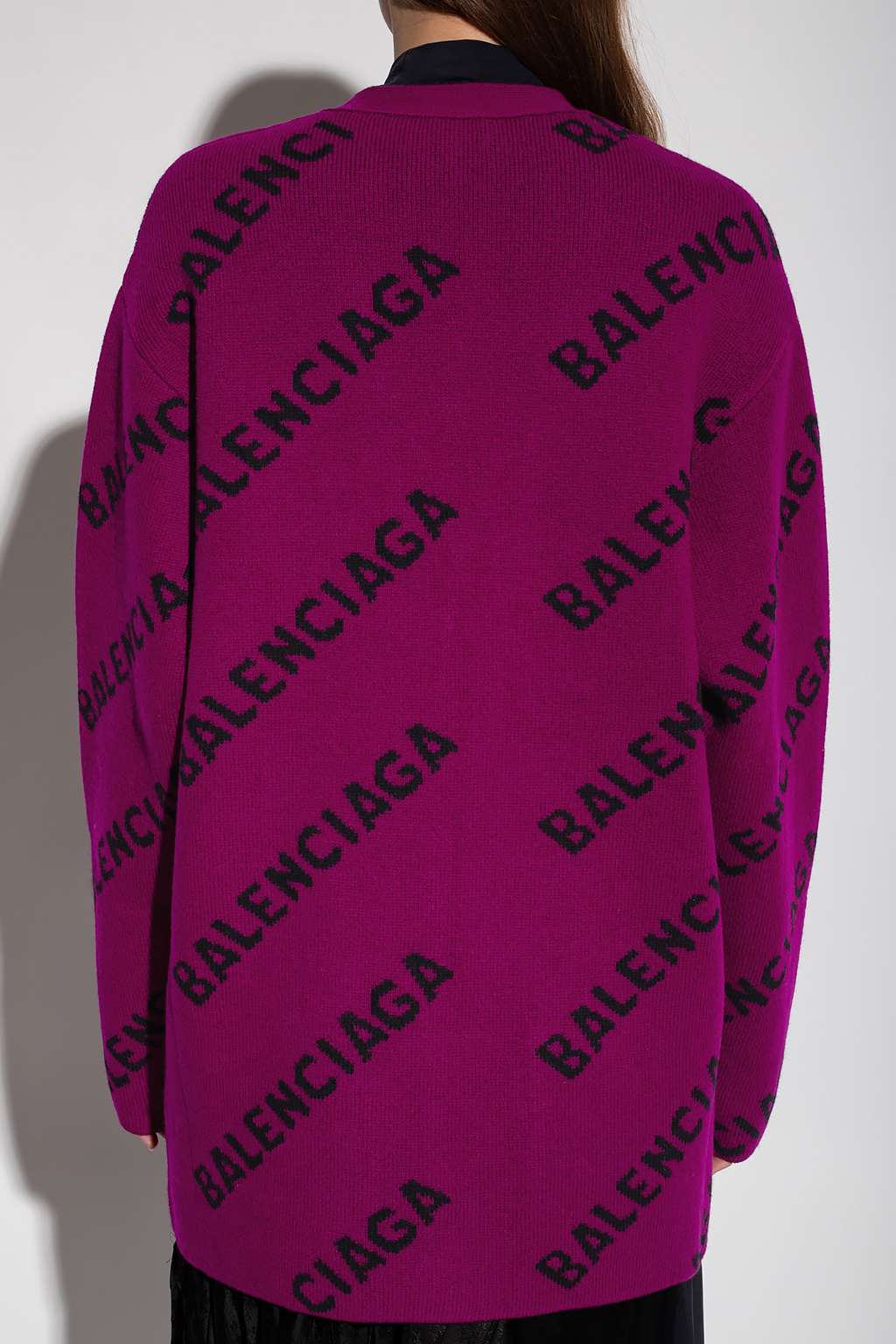 Balenciaga maxi-logo sheer T-shirt