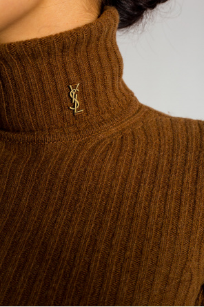 Saint Laurent Rib-knit turtleneck sweater