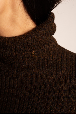 Saint Laurent Turtleneck sweater with logo