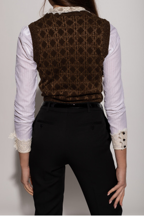 Saint Laurent Vest with lurex yarn