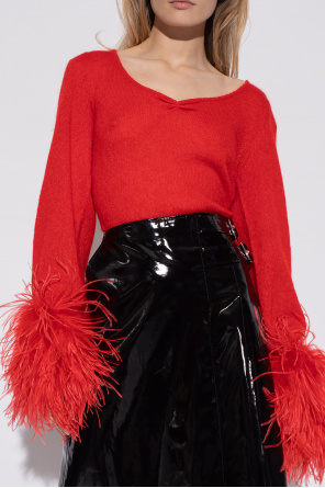 Gucci Sweater with ostrich feathers