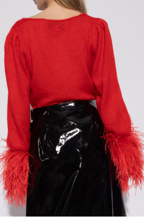 Gucci Sweater with ostrich feathers