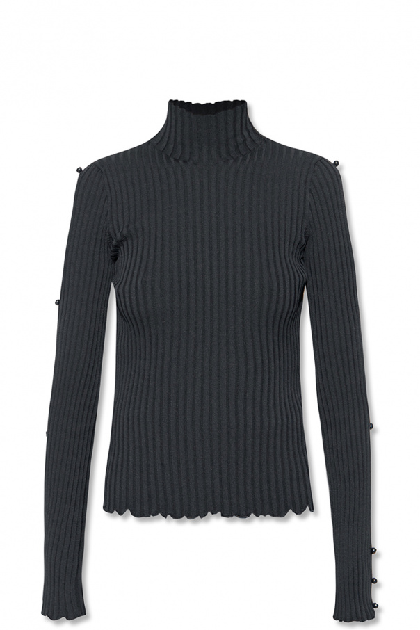 bottega case Veneta Turtleneck sweater with cut-outs