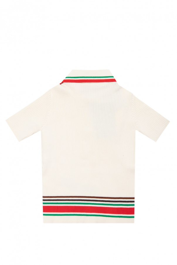 Gucci Kids Polo shirt with short sleeves