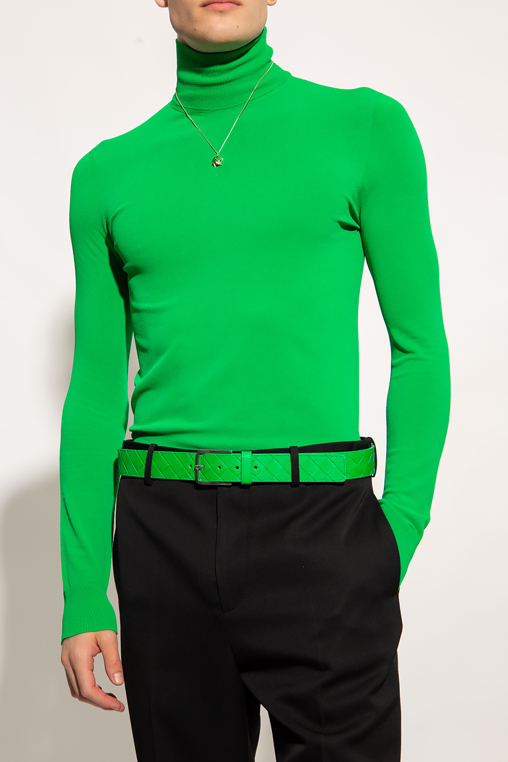 bottega POUCH Veneta Long-sleeved turtleneck sweater