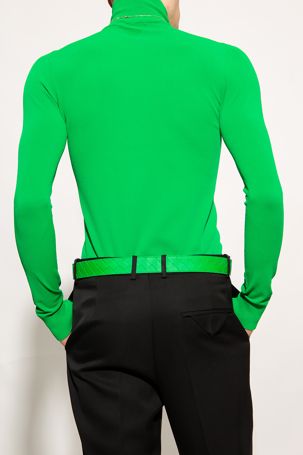 sleeved turtleneck sweater 