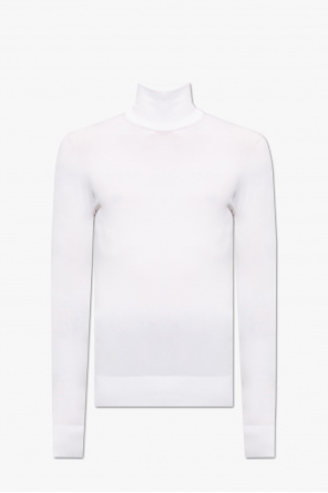 Bottega Veneta grid-motif long-sleeve shirt