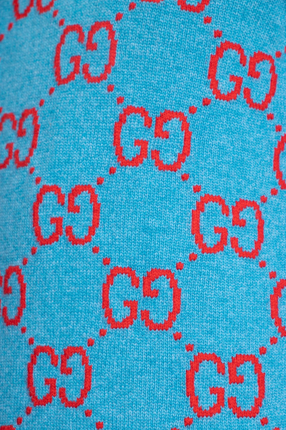Blue Wool sweater with monogram Gucci - Vitkac TW