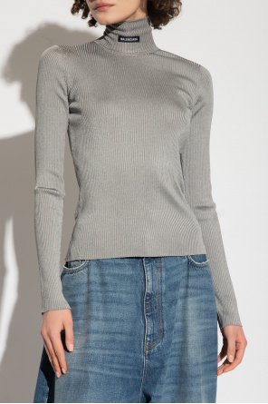 Balenciaga Ribbed turtleneck sweater