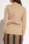 Gucci beige Cardigan with monogram