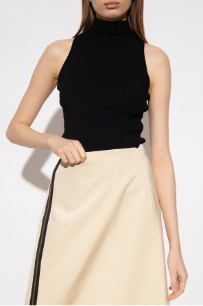 Gucci Ribbed top with mock neck