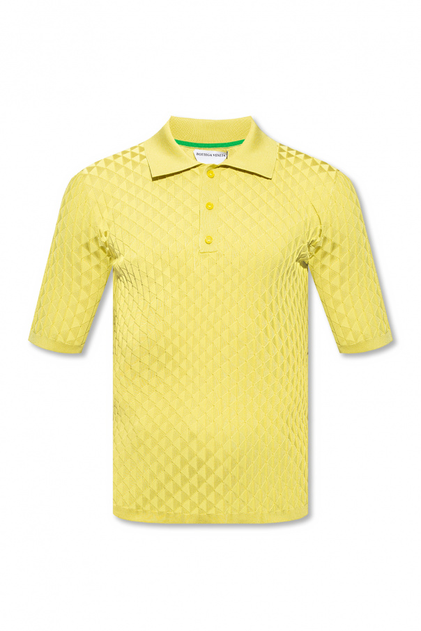 Bottega Veneta Massimo Alba short-sleeve linen polo-shirt