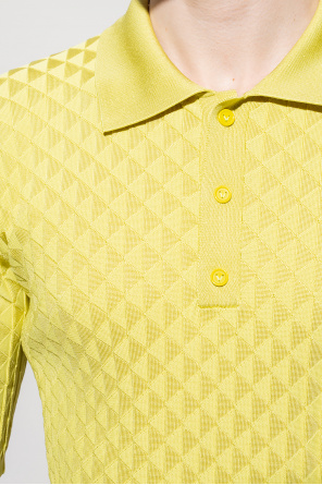 Bottega Veneta Massimo Alba short-sleeve linen polo-shirt