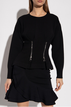 Alexander McQueen Top with zip details