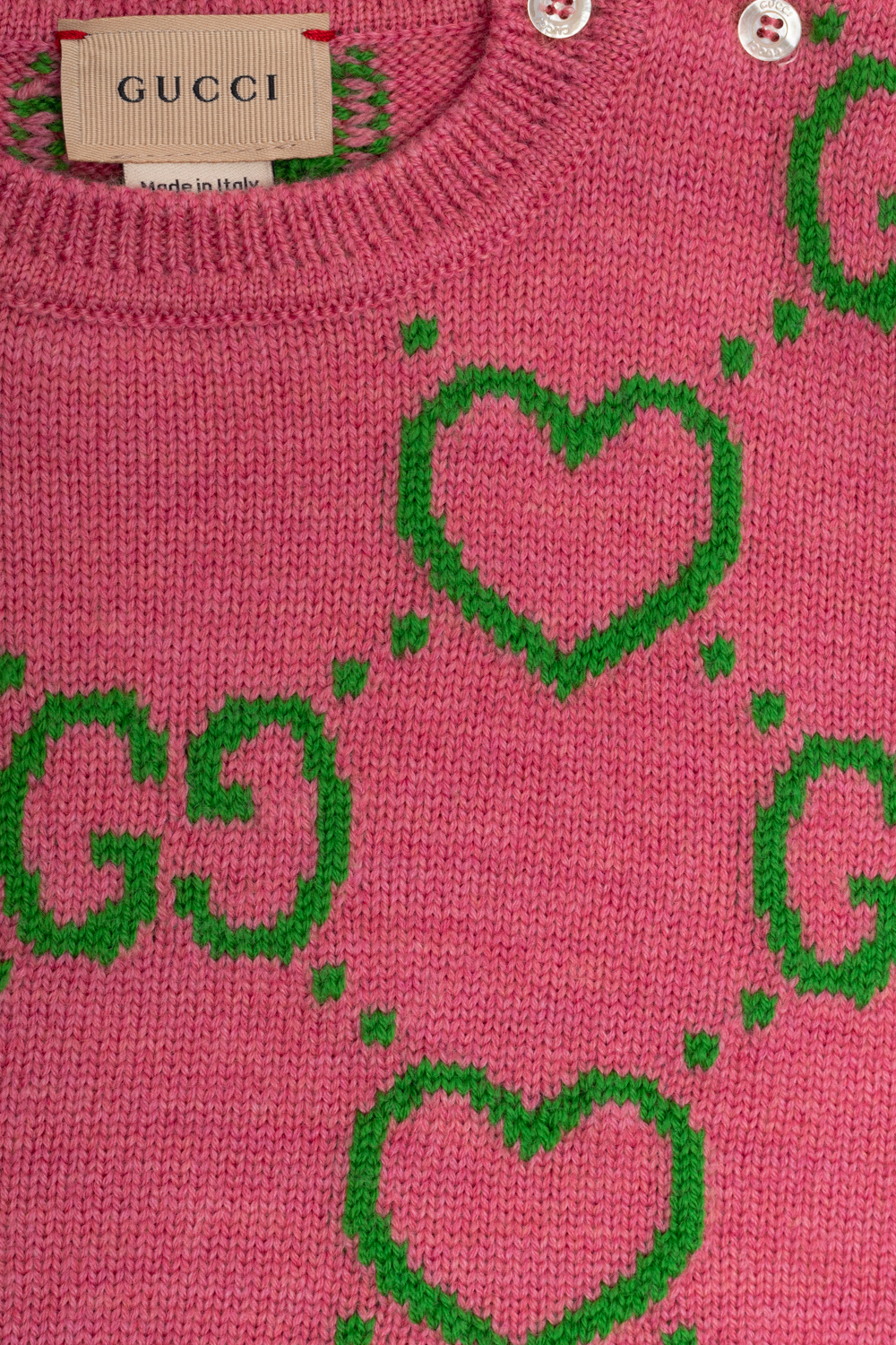 Gucci Kids Wool sweater with GG Fumus