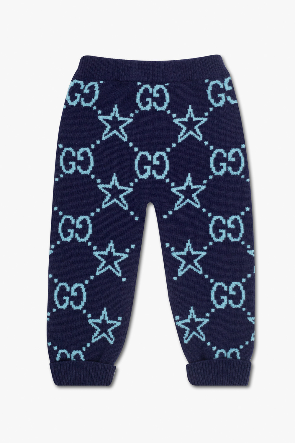 Gucci Kids Wool geometric-print trousers