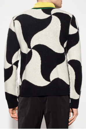 Bottega Veneta Sweater with ‘Wavy Triangle’ pattern