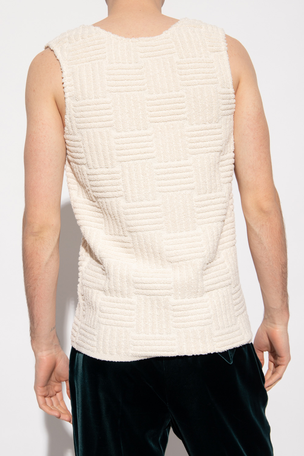 Bottega Veneta Tank top with jacquard pattern