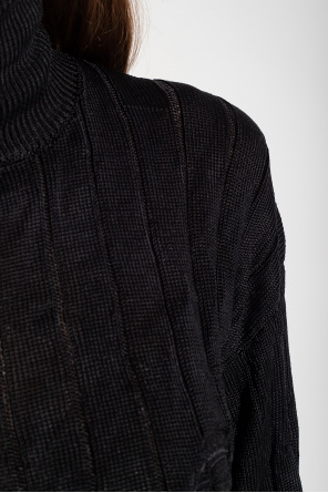Balenciaga Silk oversize turtleneck sweater