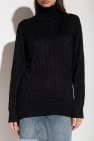 Balenciaga Silk oversize turtleneck sweater