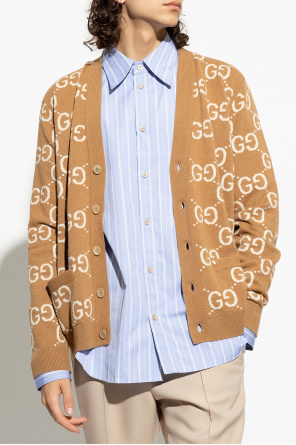 Gucci Wool cardigan with monogram