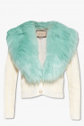 Gucci Cardigan with faux fur collar