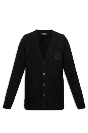 Cardigan with logo