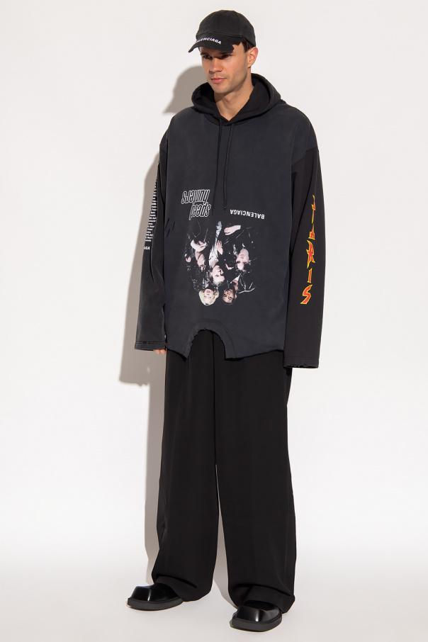 Balenciaga Sweatshirt in contrasting fabrics