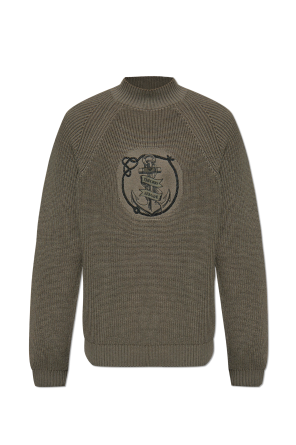 Turtleneck with embroidered pattern