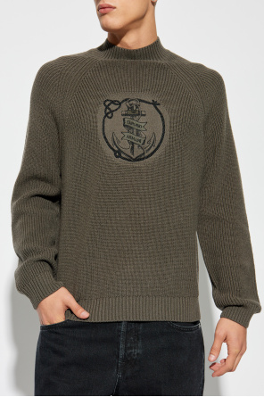 Emporio Armani Turtleneck with embroidered pattern