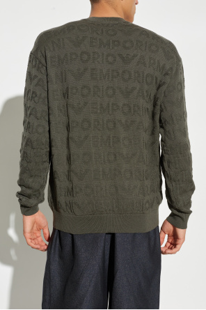 Emporio Armani Wool sweater with monogram