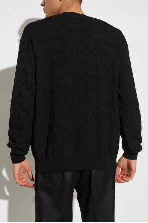 Emporio Armani Wool sweater with monogram