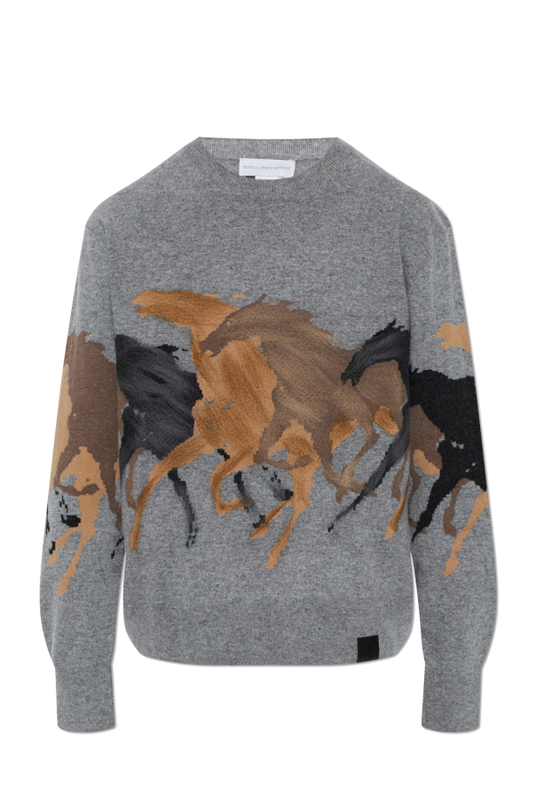 Stella McCartney Jersey de lana con diseño decorativo
