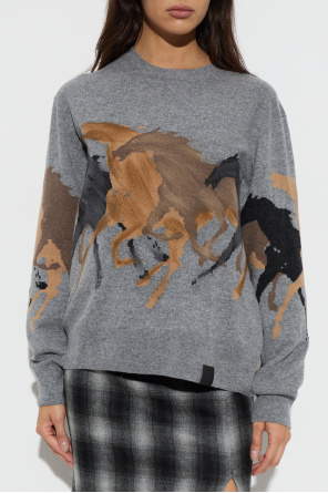 Stella McCartney Jersey de lana con diseño decorativo