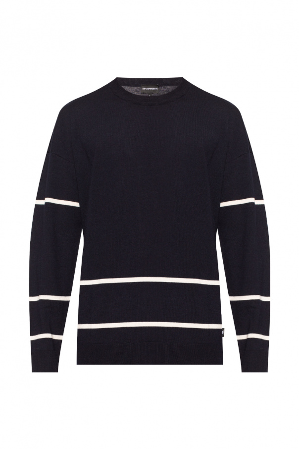 Emporio Armani Striped wool sweater