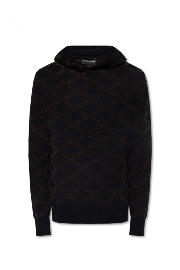 Emporio j70 armani Hooded wool sweater