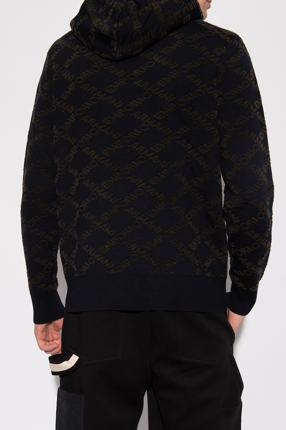 Emporio Armani Hooded wool sweater