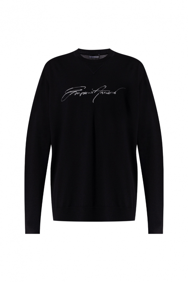 Emporio Armani Logo-embroidered sweater