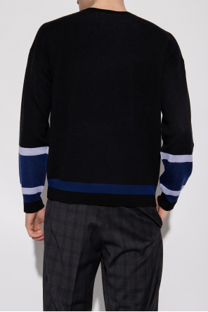 Emporio Red armani ‘Sustainable’ collection wool sweater