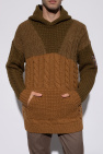 Emporio Armani BROWN Wool hooded sweater