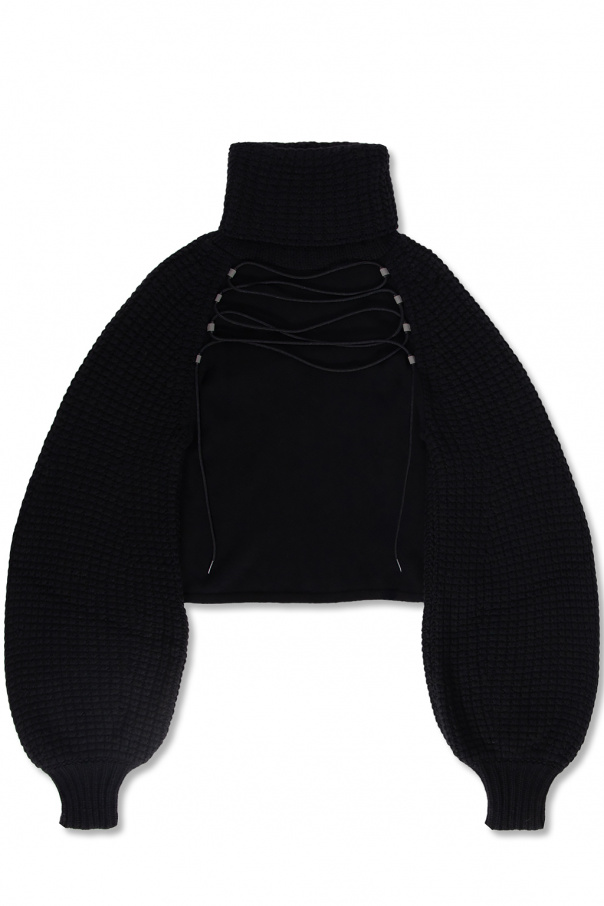 Emporio armani nero ‘Sustainable’ collection turtleneck sweater