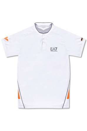 Emporio sport armani chest logo-print polo shirt