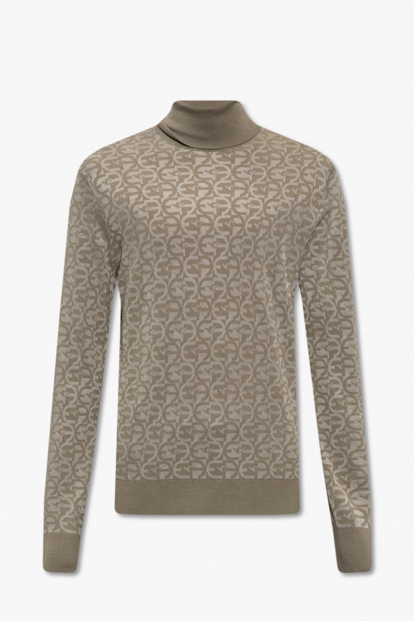 Emporio Armani Monogrammed turtleneck sweater