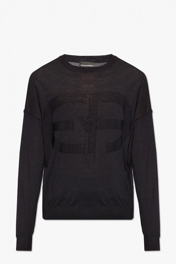 Emporio Armani Wool sweater with logo