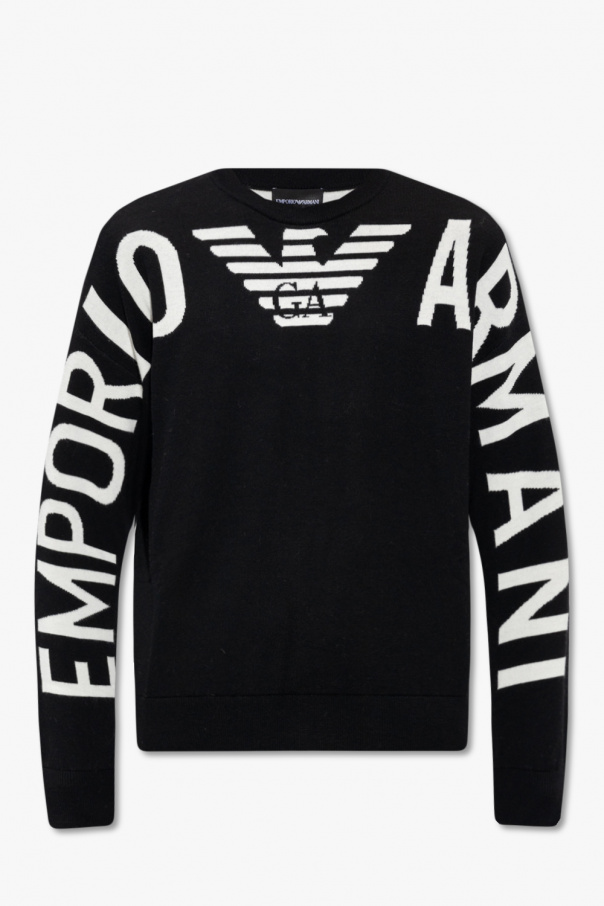 Emporio Armani Nude Sweater with logo