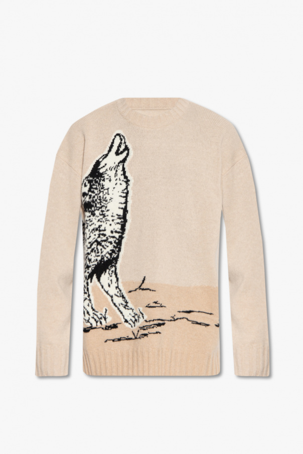 Emporio armani Jeans Sweater with animal motif