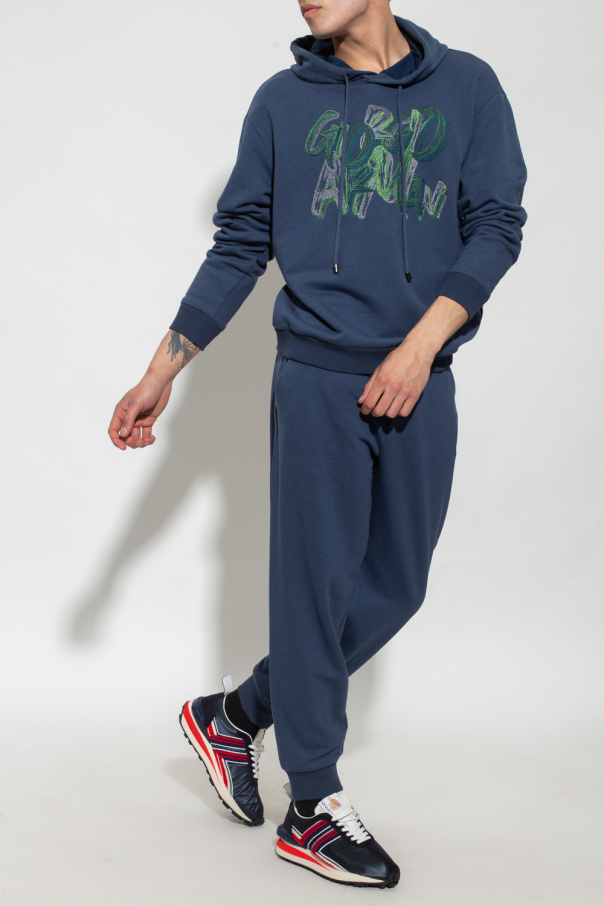 Giorgio armani SHOULDER The ‘Sustainable’ rise hoodie