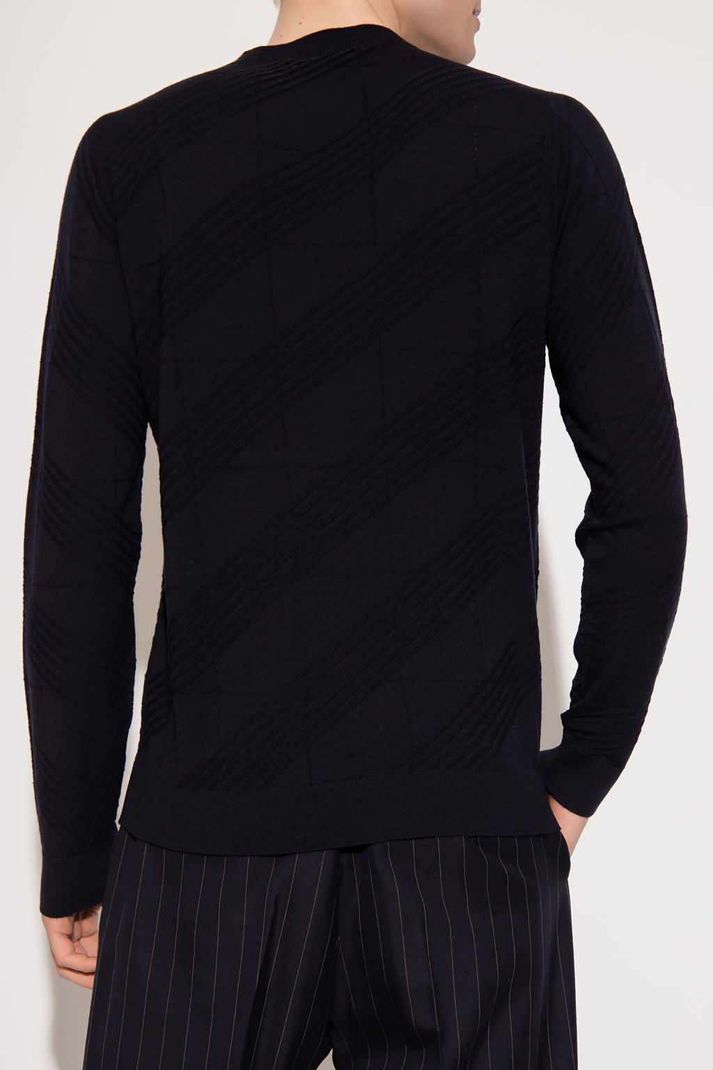 Giorgio armani zigzag-print Wool sweater
